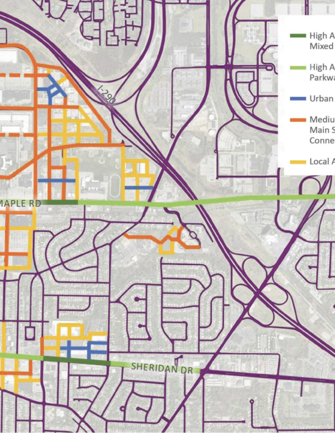 Street typologies map