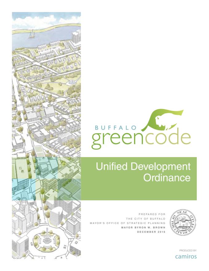 Cover of Buffalo Green Code document