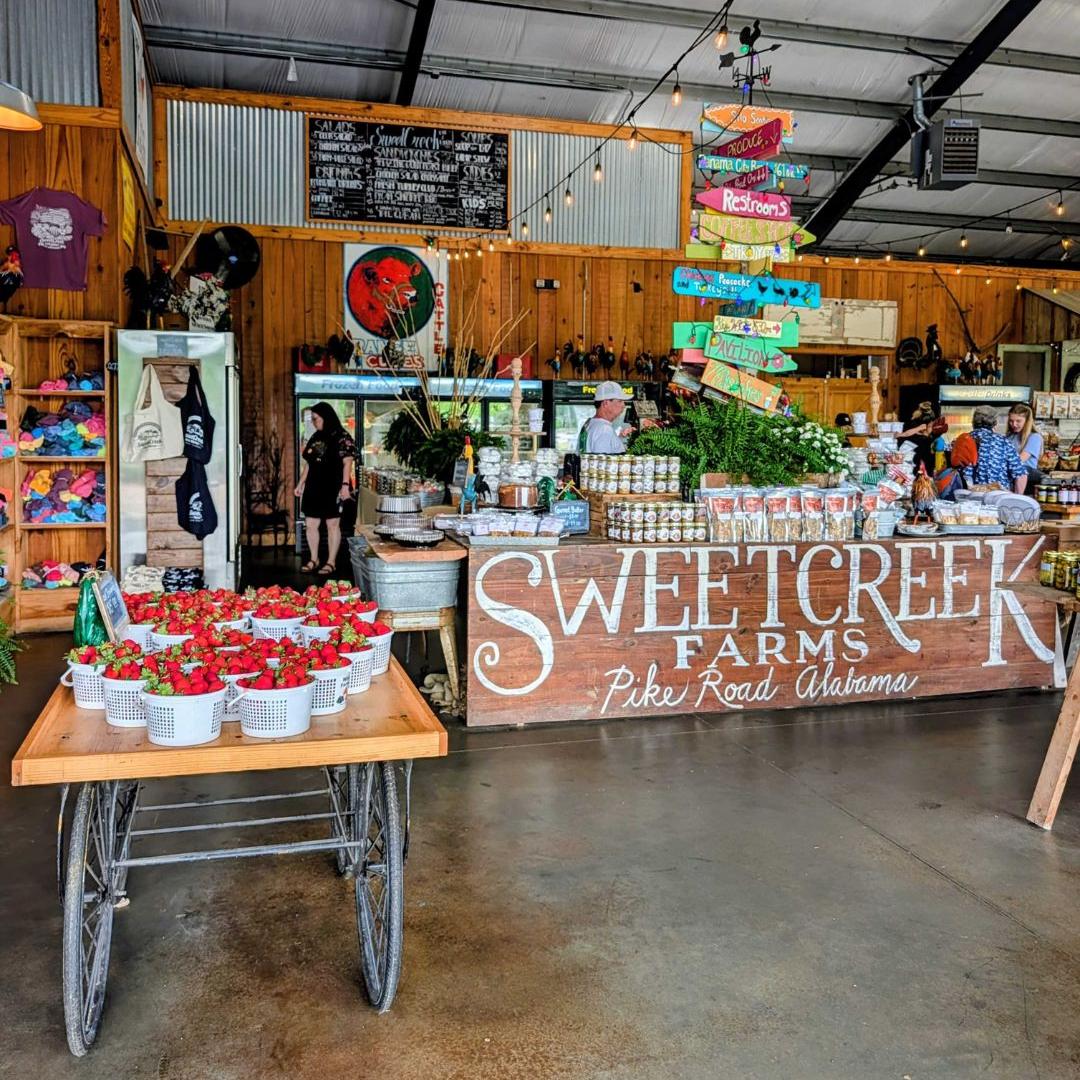 sweet creek farm market interior