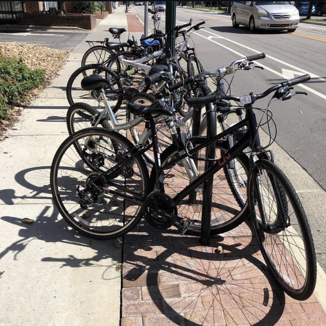 bikes in bike rack